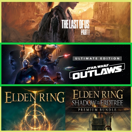  The Last of Us Part I + Star Wars Outlaws + Elden Ring